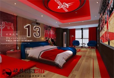 <b>银川NBA主题酒店设计装修方案鉴赏|银川酒店设计装修公司推荐</b>