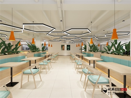 银川餐厅装修设计效果图|镹臻设计