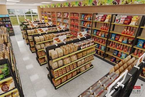银川超市装修设计效果图|镹臻设计