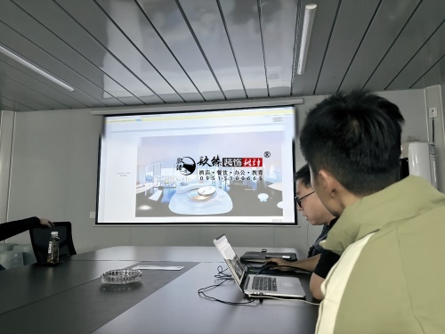 银川地产办公楼公区装修设计项目|镹臻设计