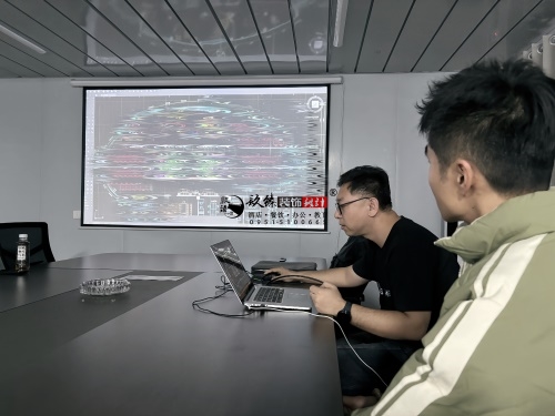 银川地产办公楼公区装修设计项目|镹臻设计