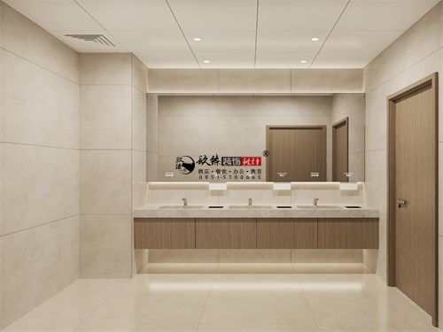 银川地产办公楼公区装修设计项目|镹臻设计